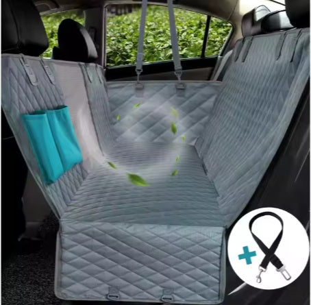 Pet Car Seat Cover Hammock – Waterproof, Durable, Nonslip Rear Protector for Dogs