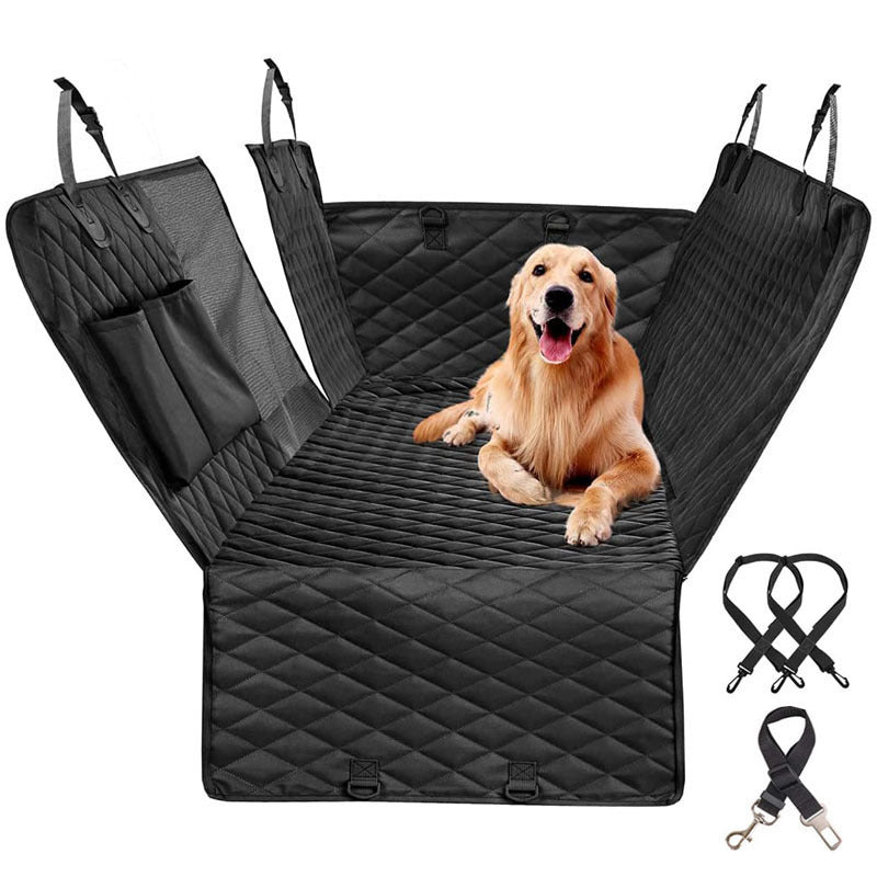 Pet Car Travel Rear Seat Cushion – Waterproof Dog Travel Bed and Protector