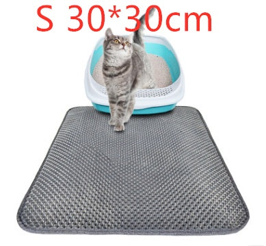 Honeycomb Cat Litter Mat – Waterproof Double-Layer Trap Pad for Easy Cleaning