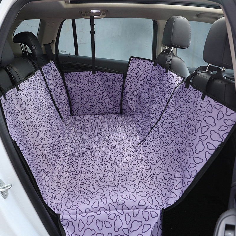 Luxury Dog Car Seat Cover – Waterproof Rear Pet Mat, Scratch & Dirt Resistant, Universal Fit