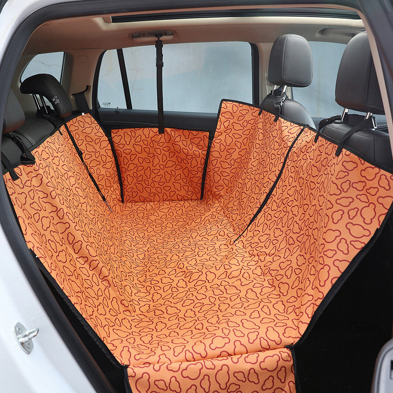 Luxury Dog Car Seat Cover – Waterproof Rear Pet Mat, Scratch & Dirt Resistant, Universal Fit