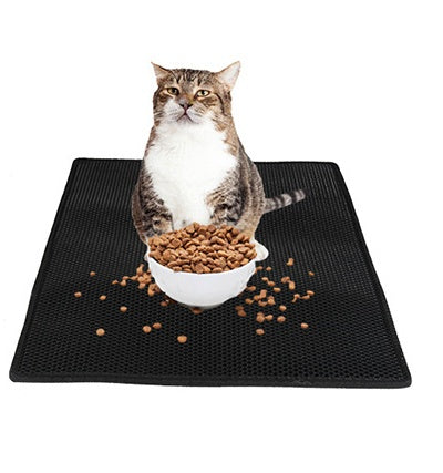 Honeycomb Cat Litter Mat – Waterproof Double-Layer Trap Pad for Easy Cleaning