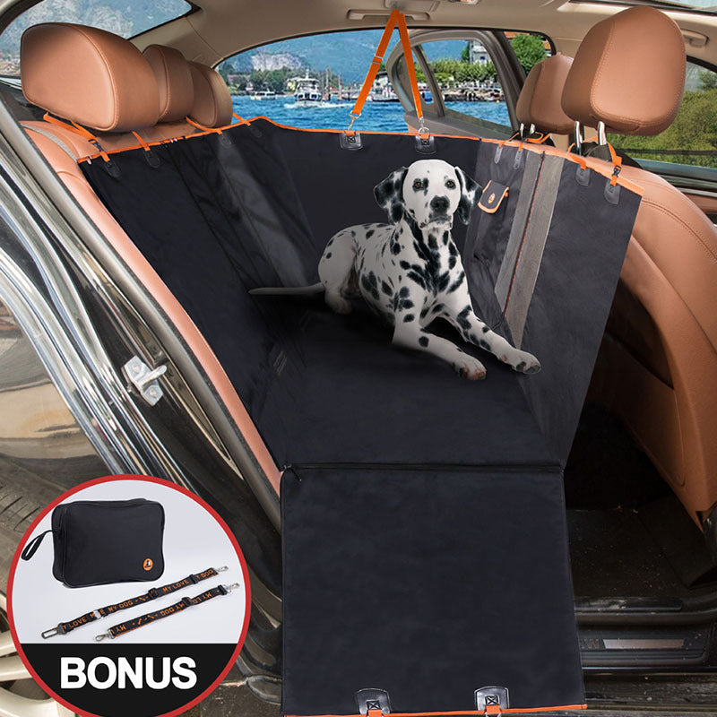 Waterproof Dog Car Seat Cover – Rear Backseat Pet Mat, Nonslip & Scratch-Resistant
