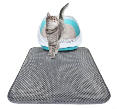 Honeycomb Cat Litter Mat – Waterproof Double-Layer Trap Pad for Easy Cleaning