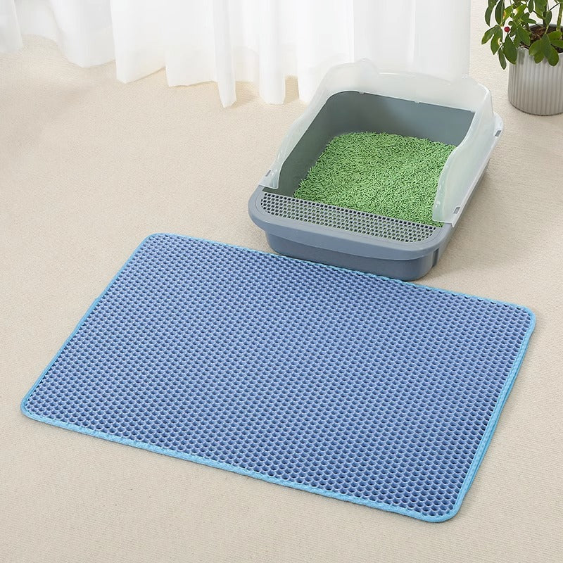 Anti Splash EVA Cat Litter Mat – Double-Layer Waterproof Non-Slip Trapper for Cats