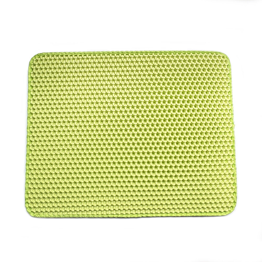 Anti Splash EVA Cat Litter Mat – Double-Layer Waterproof Non-Slip Trapper for Cats