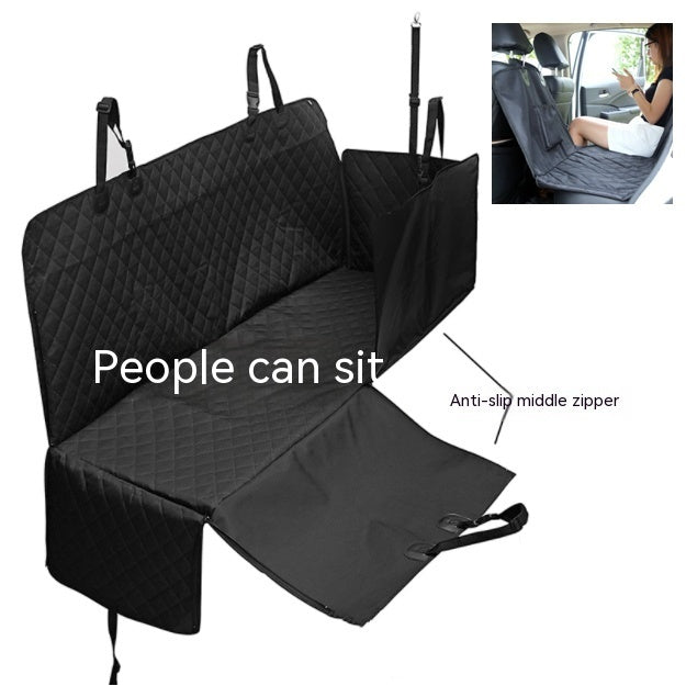 Pet Car Travel Rear Seat Cushion – Waterproof Dog Travel Bed and Protector