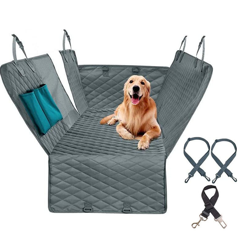 Pet Car Travel Rear Seat Cushion – Waterproof Dog Travel Bed and Protector