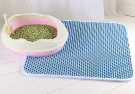 Honeycomb Cat Litter Mat – Waterproof Double-Layer Trap Pad for Easy Cleaning