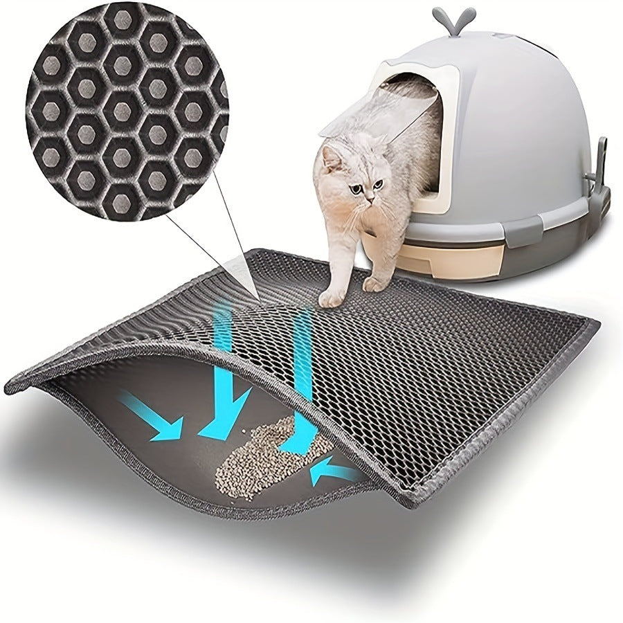 Anti Splash EVA Cat Litter Mat – Double-Layer Waterproof Non-Slip Trapper for Cats