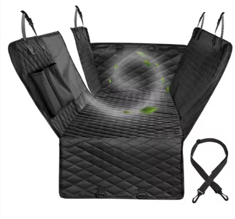 Pet Car Seat Cover Hammock – Waterproof, Durable, Nonslip Rear Protector for Dogs