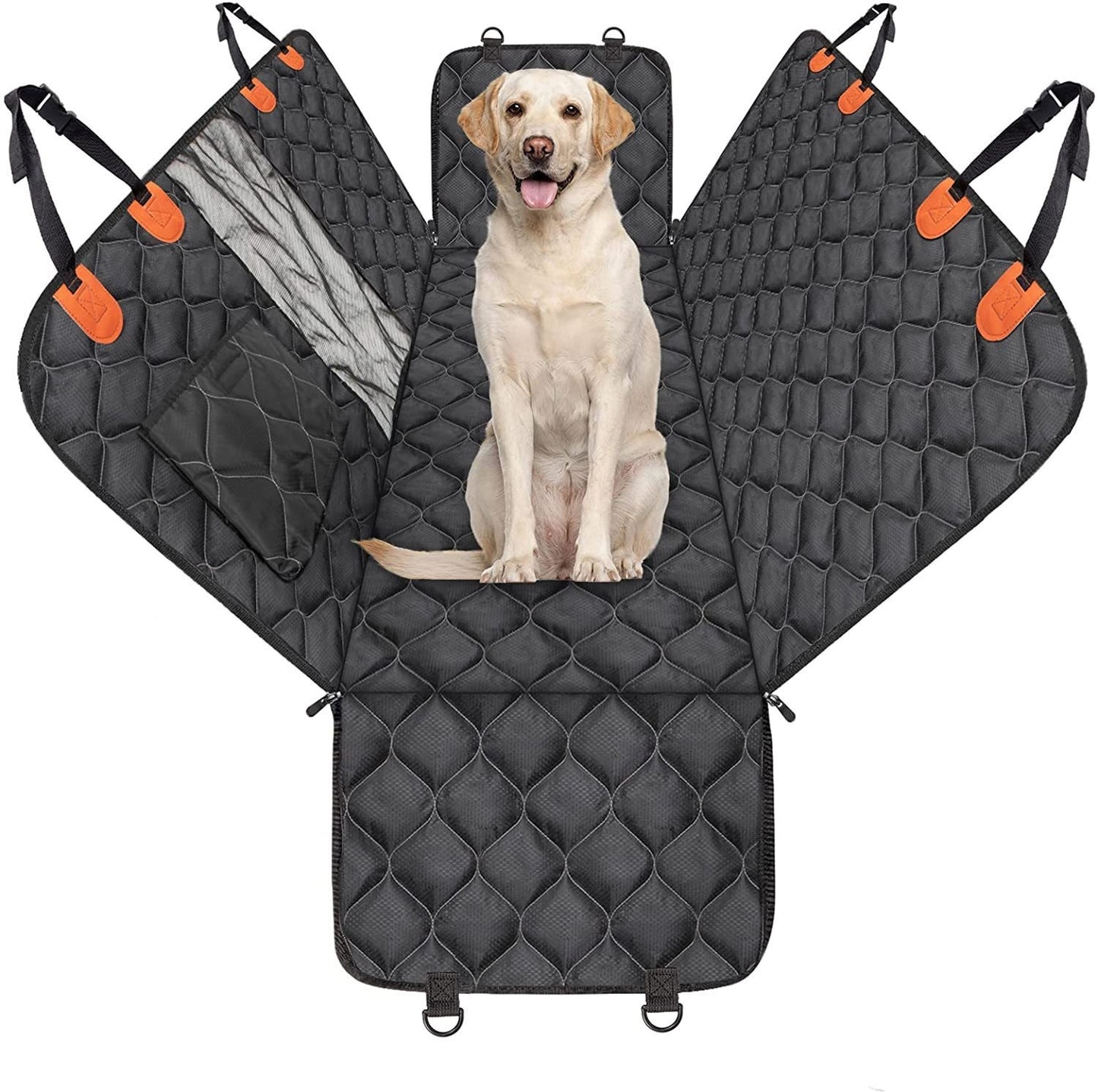 Pet Car Travel Rear Seat Cushion – Waterproof Dog Travel Bed and Protector
