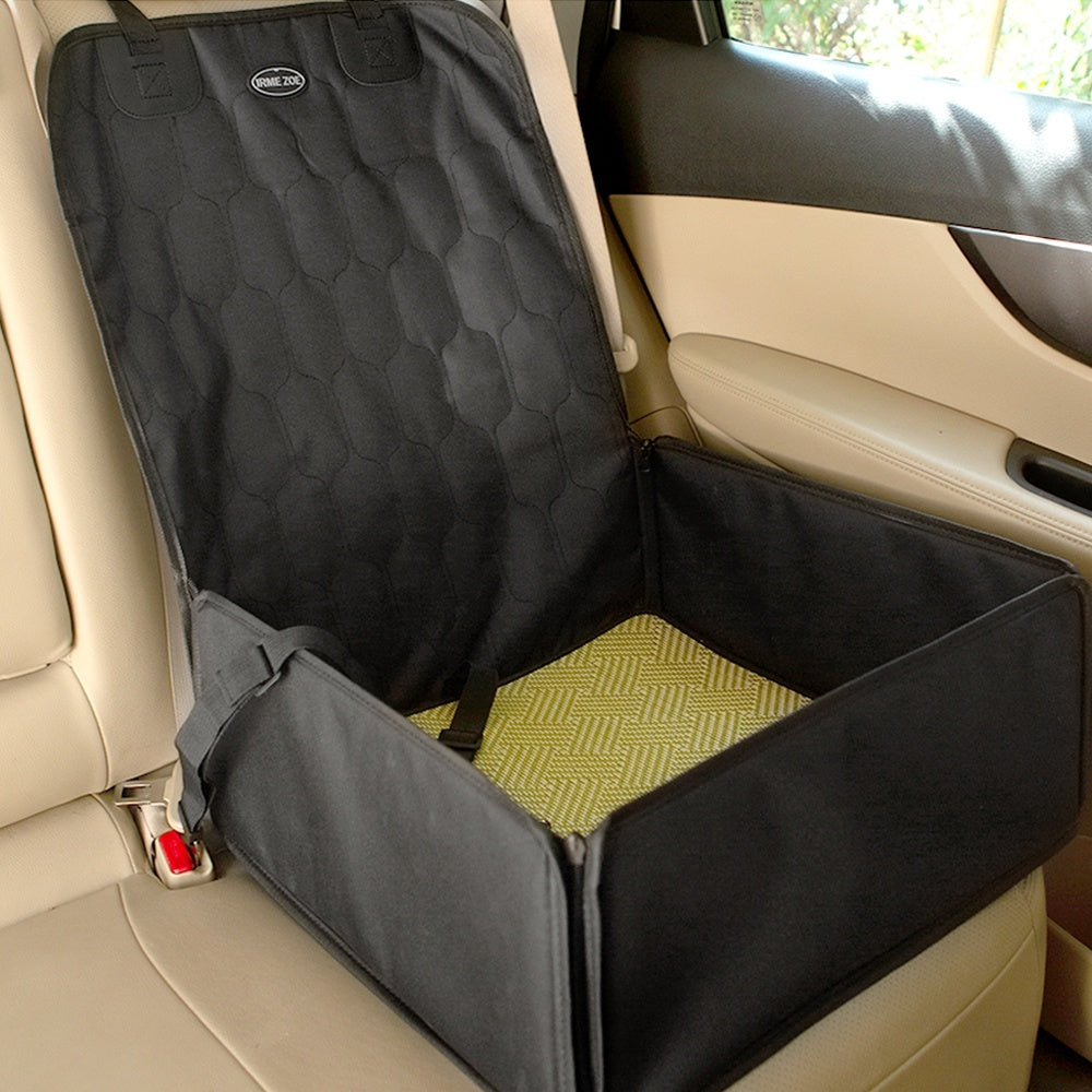 Pet Car Travel Rear Seat Cushion – Waterproof Dog Travel Bed and Protector