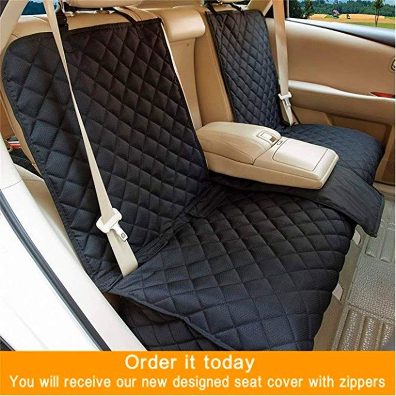 Pet Car Travel Rear Seat Cushion – Waterproof Dog Travel Bed and Protector