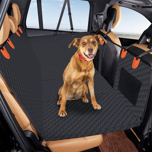 Dog Car Back Seat Cover – Waterproof 600D Oxford Car Seat Protector with Mesh Window