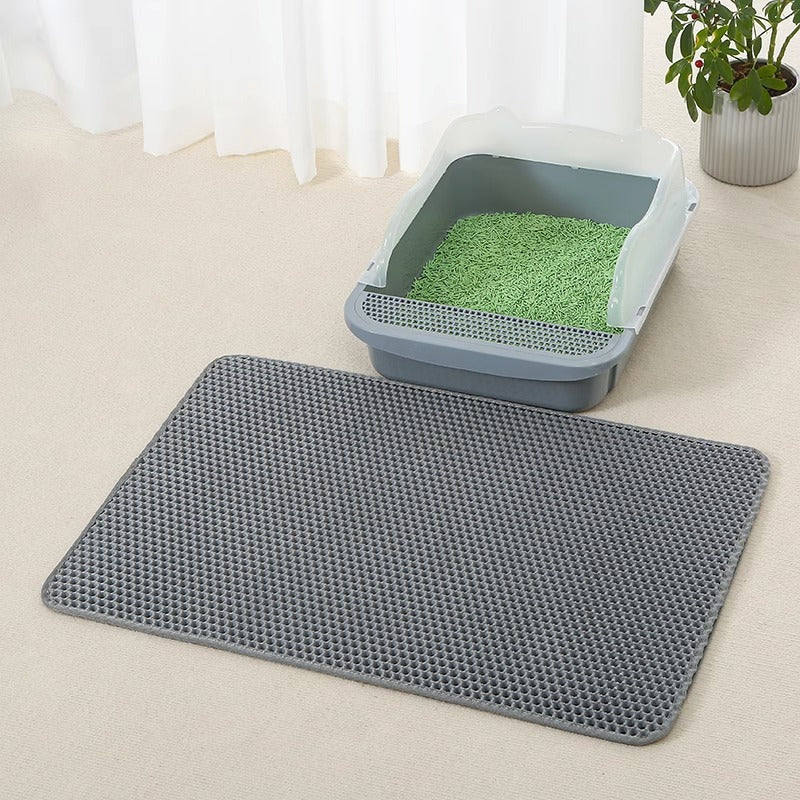 Anti Splash EVA Cat Litter Mat – Double-Layer Waterproof Non-Slip Trapper for Cats