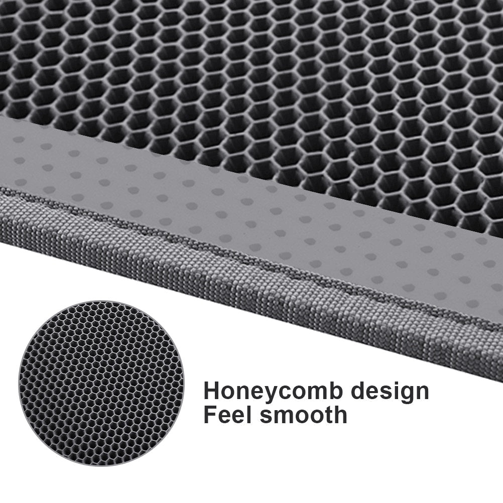 Kitty Cat Litter Mat – Honeycomb Double-Layer Waterproof Non-Slip EVA Pad (24x15 in)