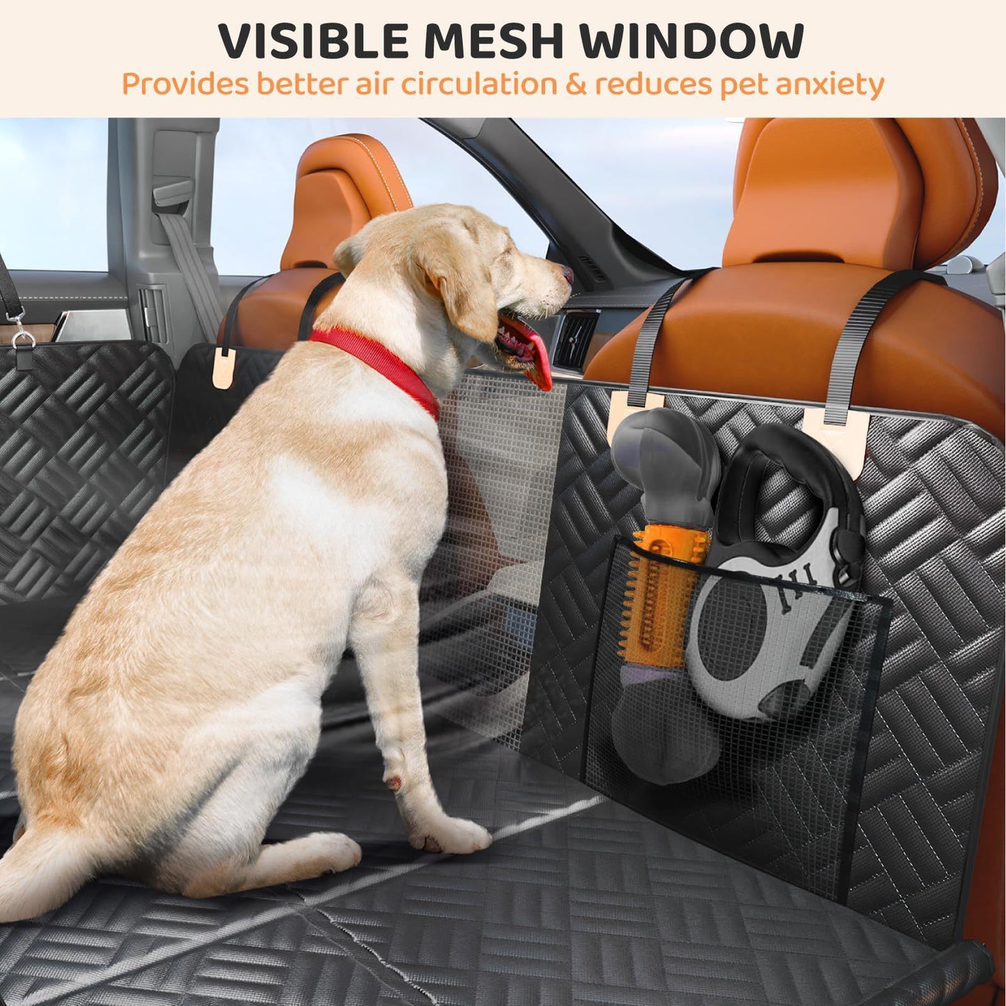 Car Pet Seat Cover – Waterproof Rear Seat Mat for Dogs, Nonslip & Scratch-Resistant