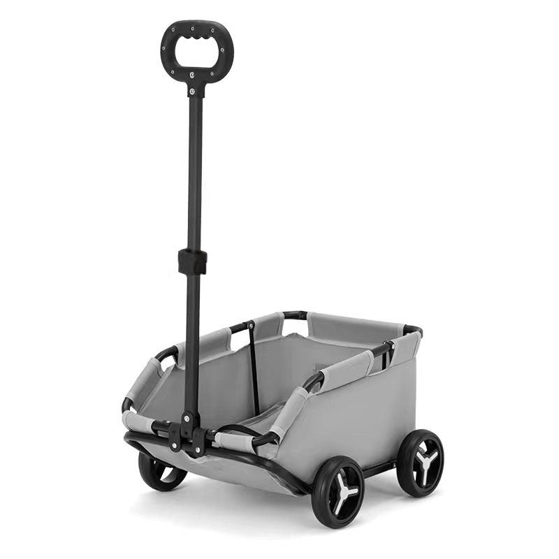 Portable Foldable Pet Stroller – Dog & Cat Travel Trolley with Storage