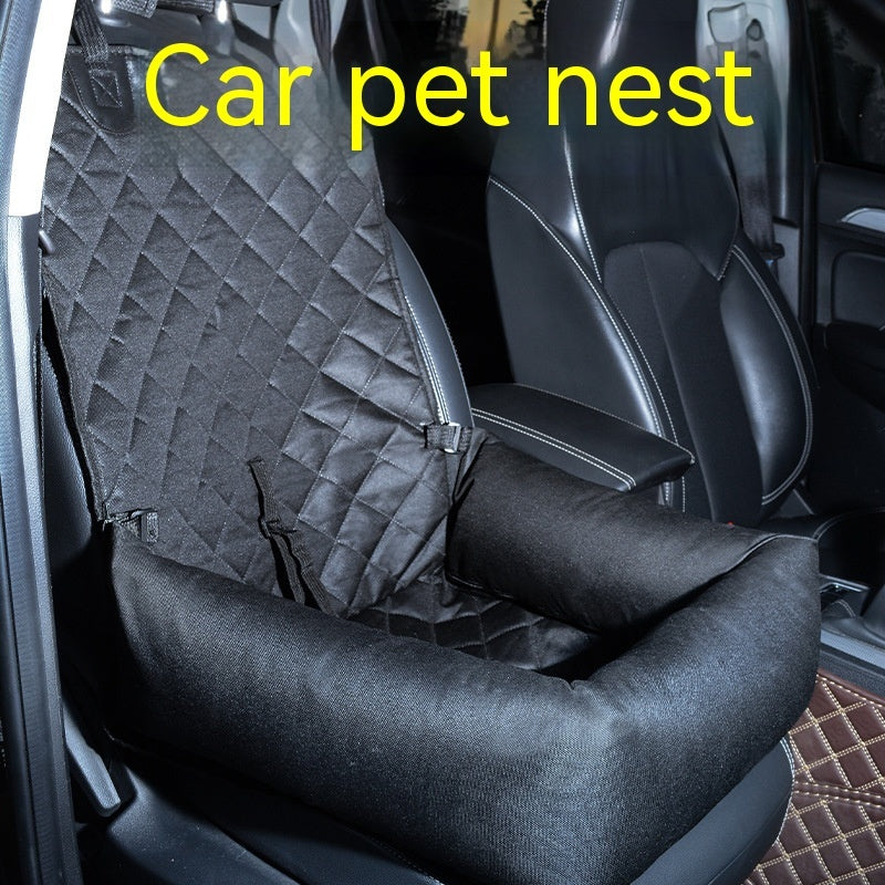 Pet Car Travel Rear Seat Cushion – Waterproof Dog Travel Bed and Protector