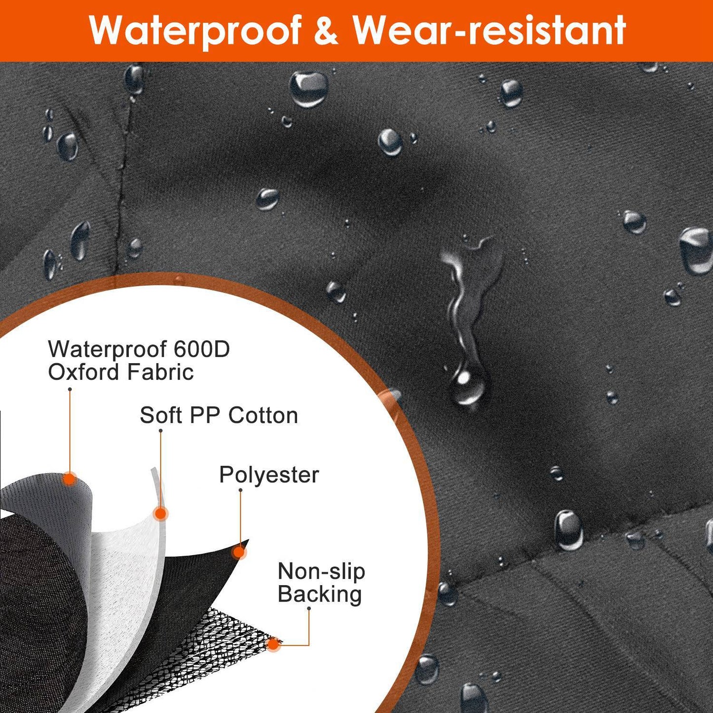 Waterproof Dog Car Seat Cover with Seat Belt – Scratchproof Rear Protector for Car/SUV/Truck