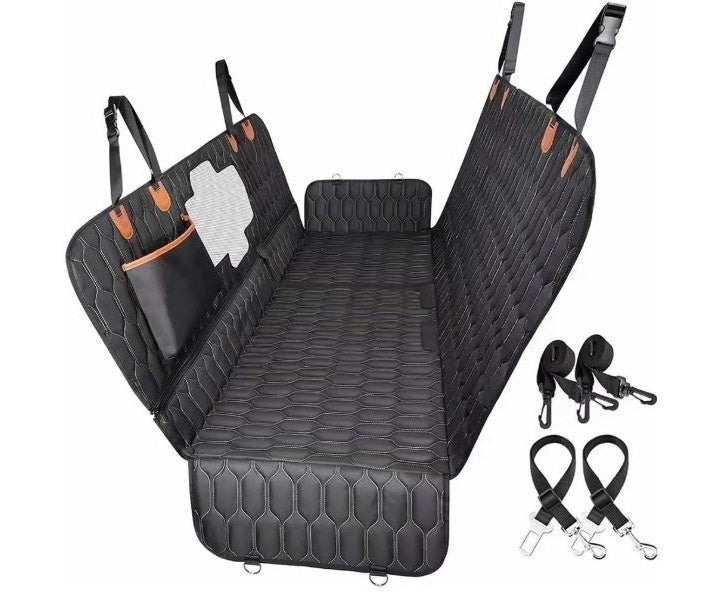 Three-in-One Dog & Cat Car Seat Cover – Waterproof, Machine Washable Travel Mat