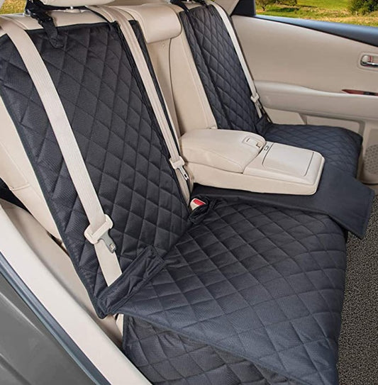 Pet Car Seat Cover – Thick Breathable Waterproof Rear Seat Protector for Dogs