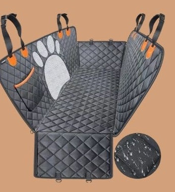 Three-in-One Dog & Cat Car Seat Cover – Waterproof, Machine Washable Travel Mat