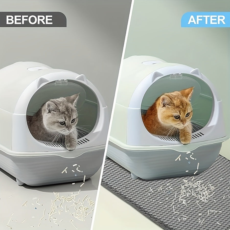 Anti Splash EVA Cat Litter Mat – Double-Layer Waterproof Non-Slip Trapper for Cats