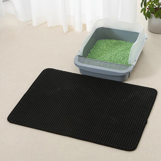 Anti Splash EVA Cat Litter Mat – Double-Layer Waterproof Non-Slip Trapper for Cats