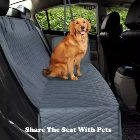 Pet Car Seat Cover Hammock – Waterproof, Durable, Nonslip Rear Protector for Dogs